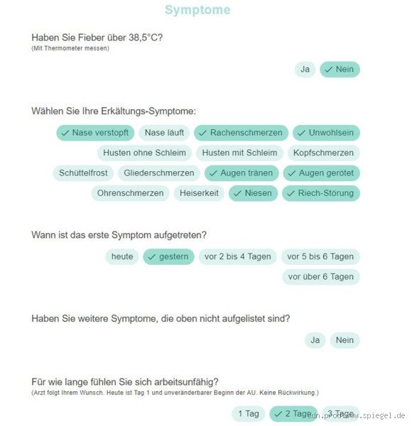 Kann ich mich auch über WhatsApp krank melden?