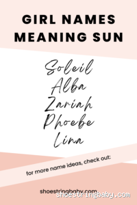 Welcher Name bedeutet Sonne weiblich? Finde den perfekten Namen!