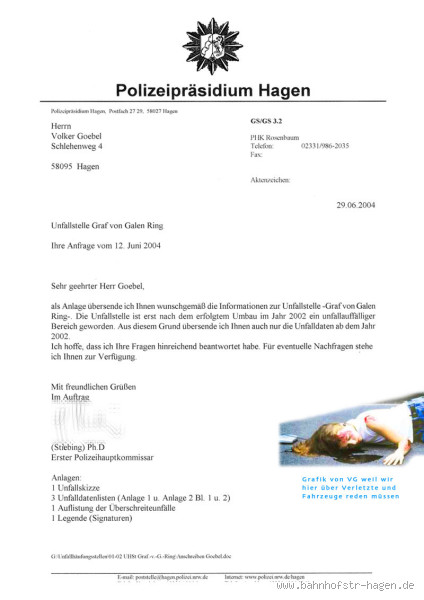 Wie lange dauert es bis der Brief von der Polizei kommt?
