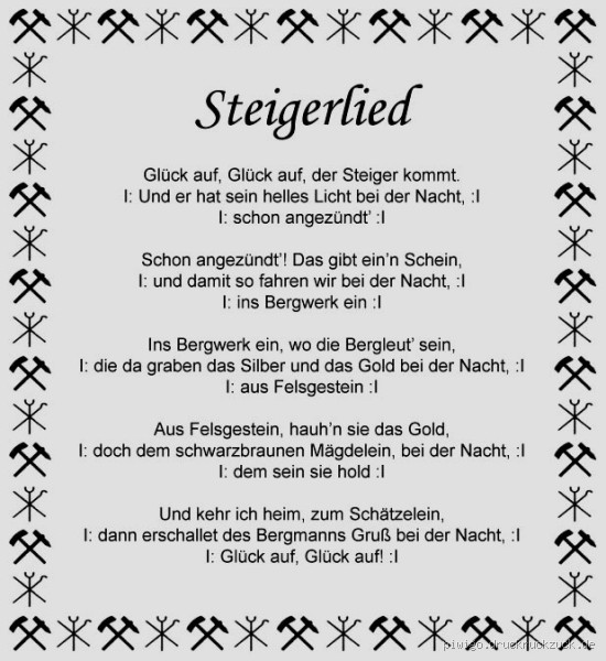 Woher kommt das Steigerlied?