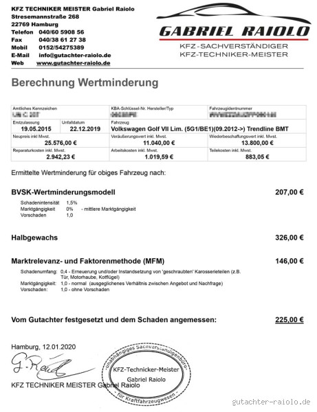Von Unfall zu Wertminderung: Wie wird der Wertverlust berechnet? Alles, was du wissen musst