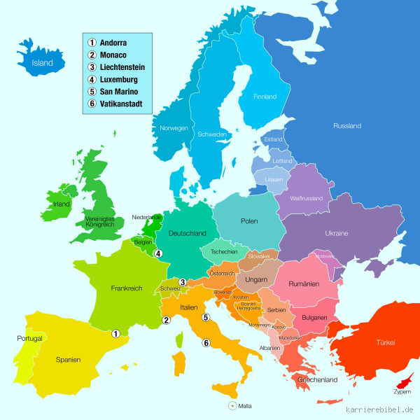 Was ist das wichtigste Land in Europa?