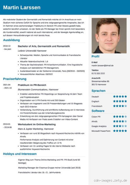 Wie gibt man im Lebenslauf an, dass man einen Masterabschluss in Bearbeitung hat?