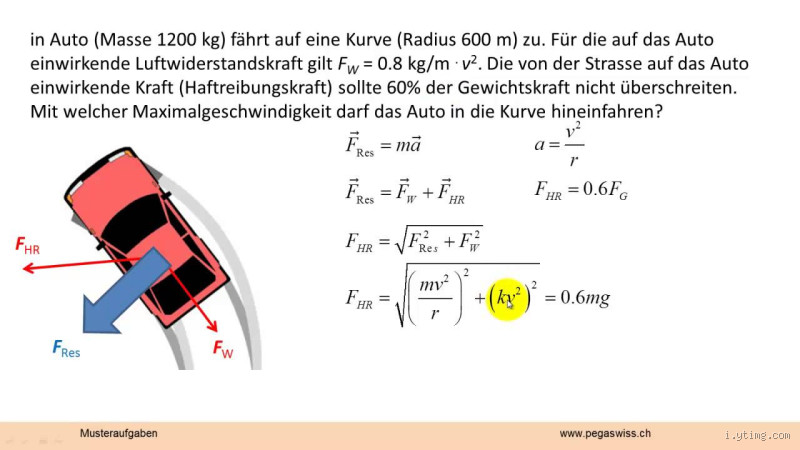 Was passiert, wenn man in einer Kurve zu stark beschleunigt bei einem Auto mit Hinterradantrieb?