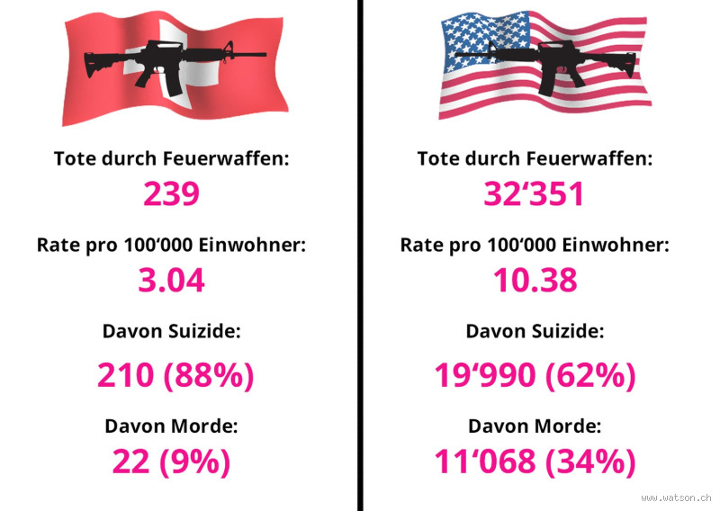 Wie viele Menschen in der Schweiz haben eine Waffe?